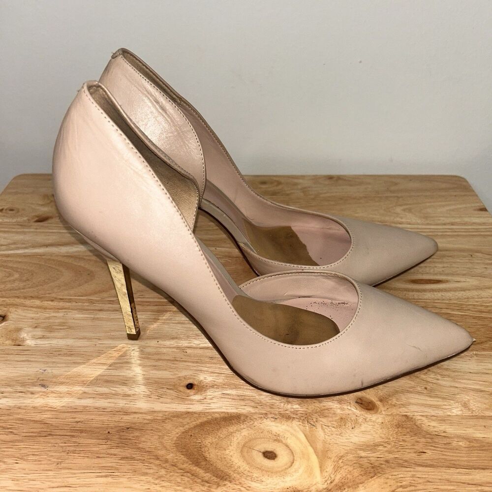 Aldo Danenberg Nude Pointed Toe Heels Stiletto Pumps Women’s Size 10 - Picture 3 of 8